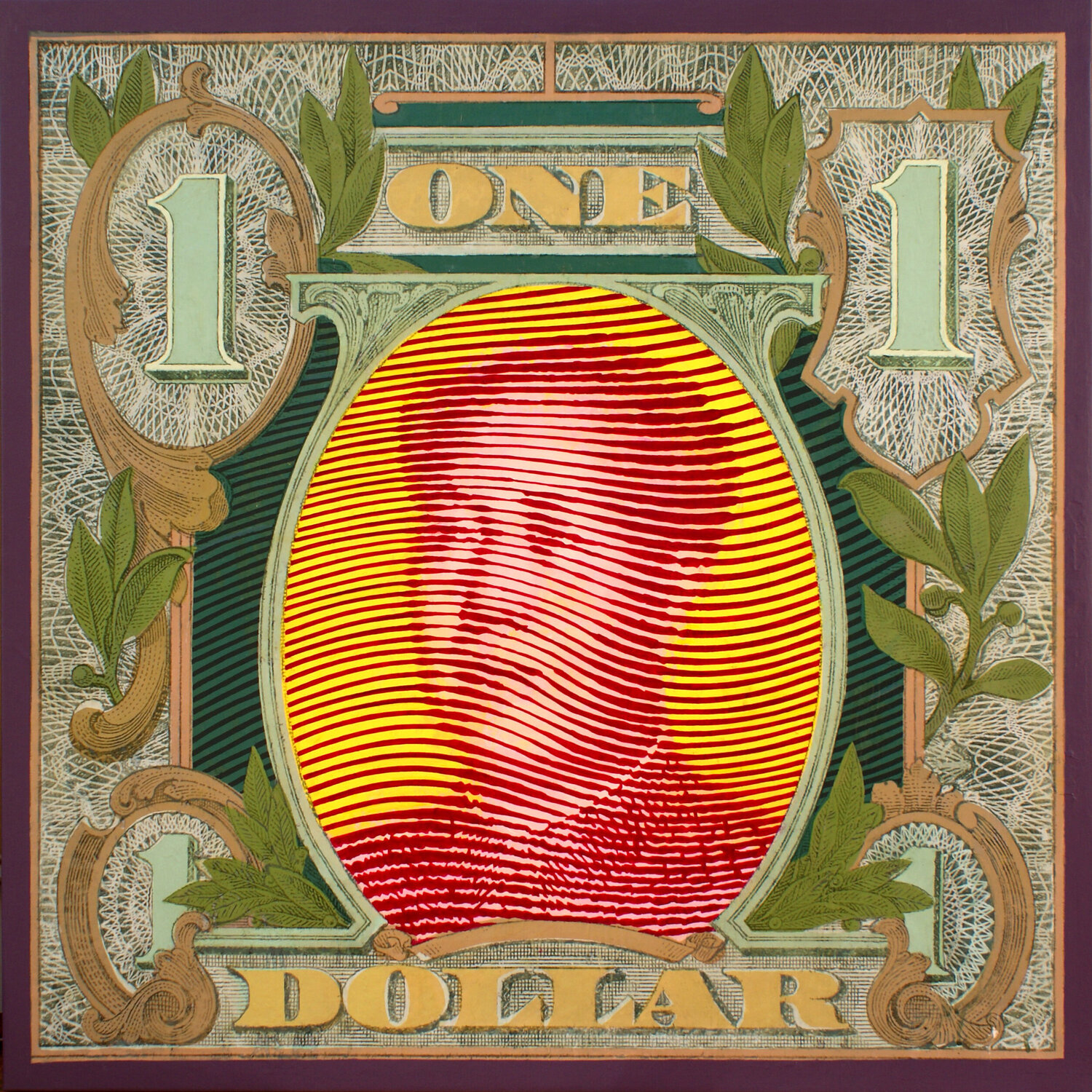 The new One dollar 2 Jose Gabaldon Pintura original en venta