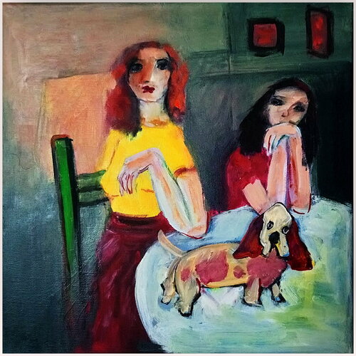 à table par Victorine Follana, Peinture en vente sur Singulart