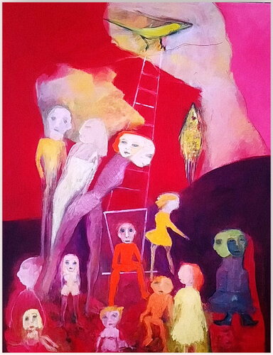 L'échelle céleste de Victorine Follana, Pintura a la venta en Singulart