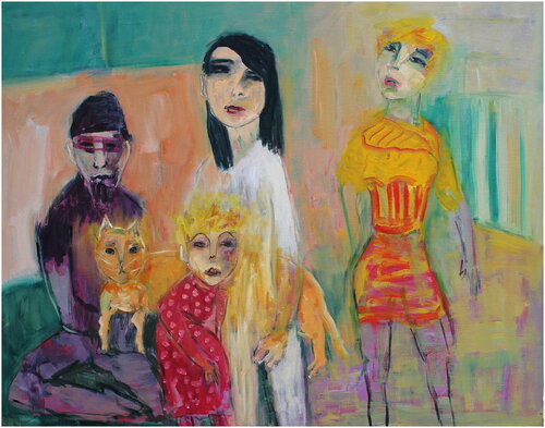 La robe à pois blancs par Victorine Follana, Peinture en vente sur Singulart