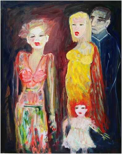 Les robes de fêtes van Victorine Follana, Schilderij te koop op Singulart