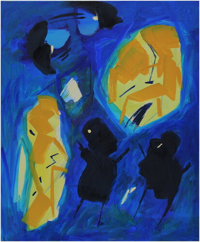 Les voleurs de lune von Victorine Follana, Malerei kaufen auf Singulart