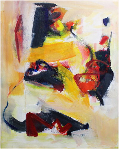 Mon coeur balance di Victorine Follana, Pittura in vendita su Singulart