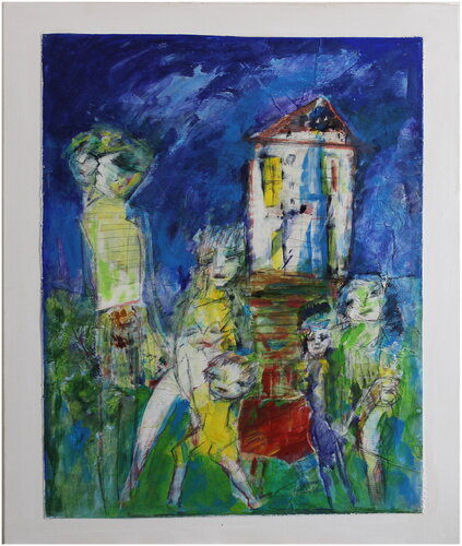 La maison du fond de la rue van Victorine Follana, Schilderij te koop op Singulart