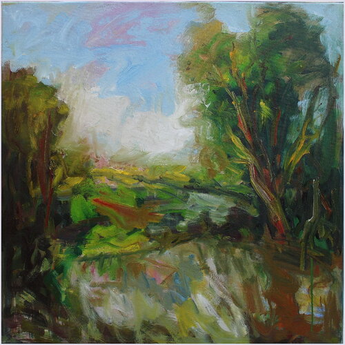 Clarté entre les ramures van Victorine Follana, Schilderij te koop op Singulart
