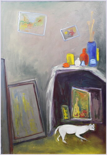 Le chat qui passe de Victorine Follana, Pintura a la venta en Singulart