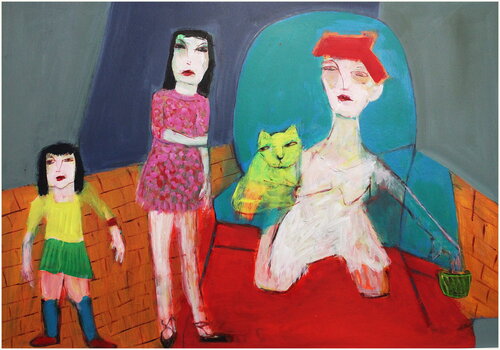 Le chat d'or par Victorine Follana, Peinture en vente sur Singulart