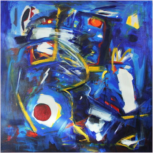 Un dimanche dans l'infini di Victorine Follana, Pittura in vendita su Singulart