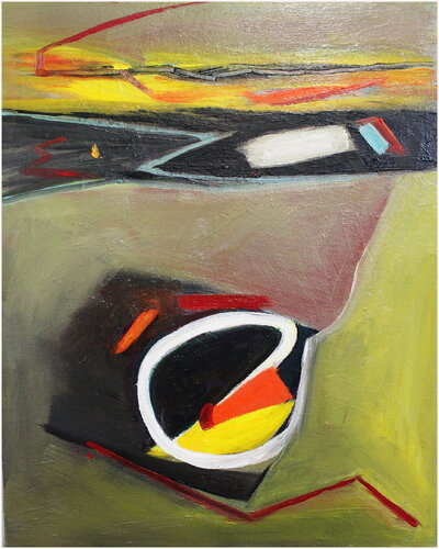 Le cercle qui n'aimait pas les angles par Victorine Follana, Peinture en vente sur Singulart