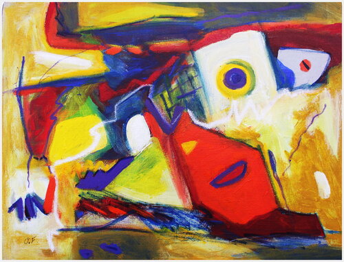 Là où naissent les ombres claires van Victorine Follana, Schilderij te koop op Singulart