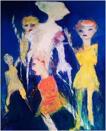 Profitons en par Victorine Follana, Peinture en vente sur Singulart
