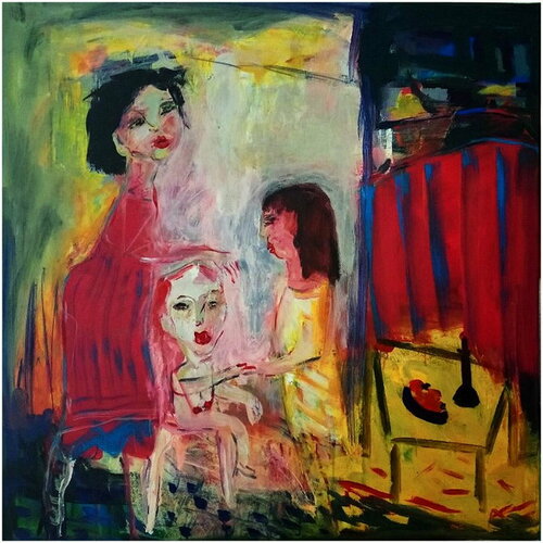 Le goûter di Victorine Follana, Pittura in vendita su Singulart