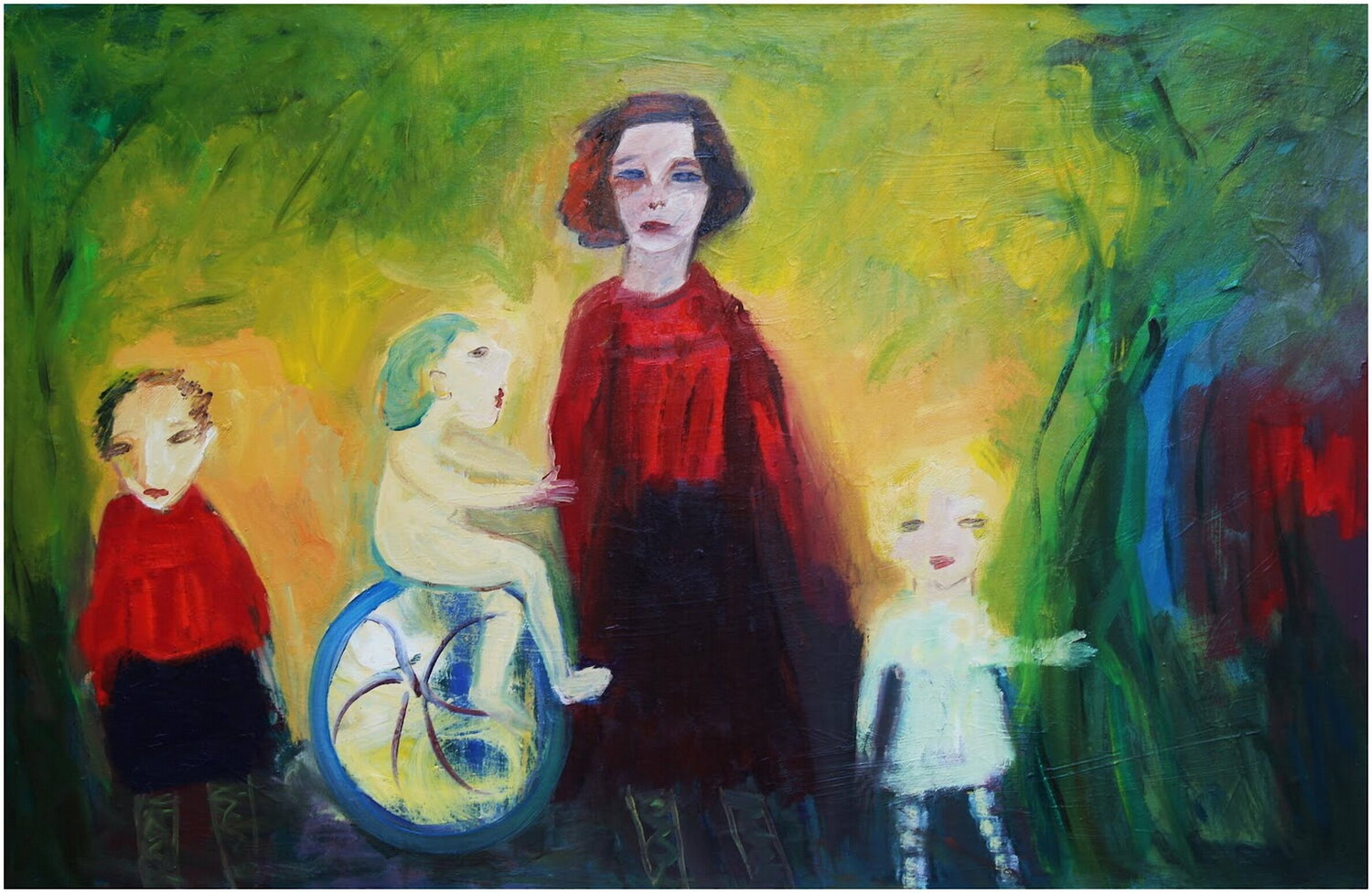 A l'orée du bois Victorine Follana Originalgemälde zu verkaufen