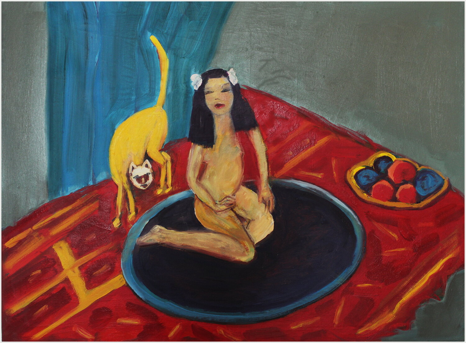 Rencontre avec Kirschner Victorine Follana Origineel schilderij te koop