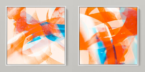 META COLOR XX - PHOTO ART 150 X 75 CM FRAMED DIPTYCH Sven Pfrommer