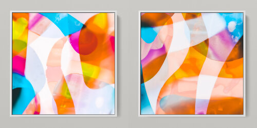 META COLOR XIX - PHOTO ART 150 X 75 CM FRAMED DIPTYCH Sven Pfrommer