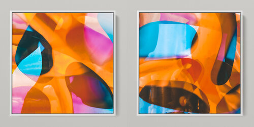 META COLOR XVIII - PHOTO ART 150 X 75 CM FRAMED DIPTYCH Sven Pfrommer