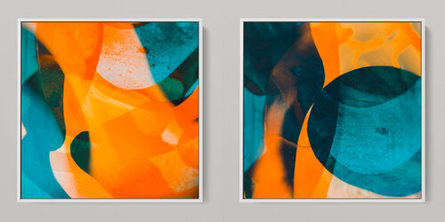 META COLOR XIV - PHOTO ART 150 X 75 CM FRAMED DIPTYCH Sven Pfrommer