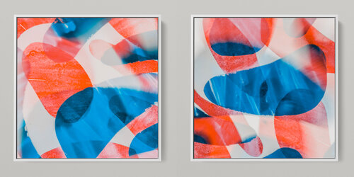 META COLOR XIII - PHOTO ART 150 X 75 CM FRAMED DIPTYCH Sven Pfrommer