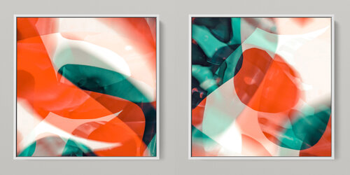 META COLOR XI - PHOTO ART 150 X 75 CM FRAMED DIPTYCH Sven Pfrommer