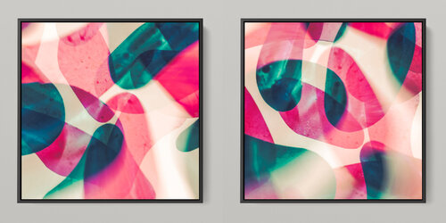 META COLOR IX - PHOTO ART 150 X 75 CM FRAMED DIPTYCH by Sven Pfrommer, 사진 for Sale on Singulart