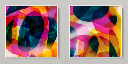 META COLOR VIII - PHOTO ART 150 X 75 CM FRAMED DIPTYCH Sven Pfrommer