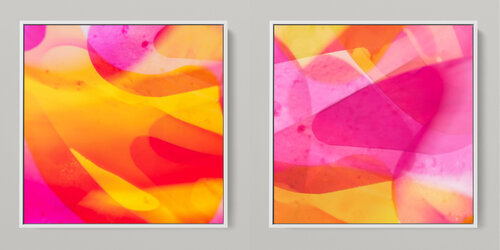 META COLOR VI - PHOTO ART 150 X 75 CM FRAMED DIPTYCH Sven Pfrommer