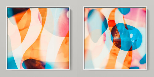 META COLOR IV - PHOTO ART 150 X 75 CM FRAMED DIPTYCH Sven Pfrommer