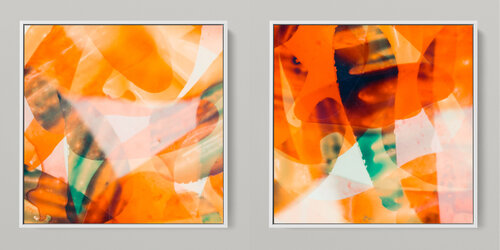 META COLOR III - PHOTO ART 150 X 75 CM FRAMED DIPTYCH Sven Pfrommer