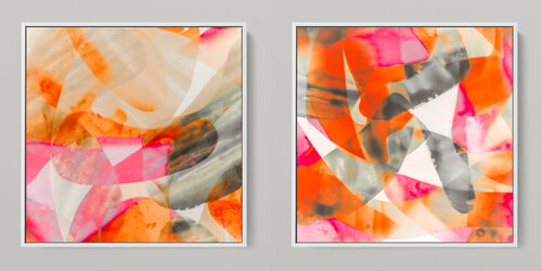 META COLOR II - PHOTO ART 150 X 75 CM FRAMED DIPTYCH Sven Pfrommer