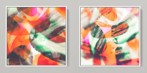 META COLOR I - PHOTO ART 150 X 75 CM FRAMED DIPTYCH Sven Pfrommer