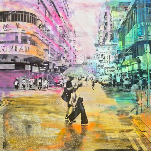 URBN City Mixed Media V von Sven Pfrommer, Werk auf Papier kaufen auf Singulart