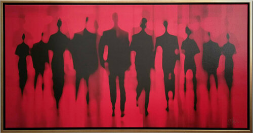 Human Blur Red - Photographic Art by Sven Pfrommer Sven Pfrommer