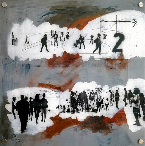 URBN CROWD IV von Sven Pfrommer, Malerei kaufen auf Singulart