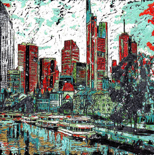 Frankfurt 218 by Maya Mattes, Painting for Sale on Singulart