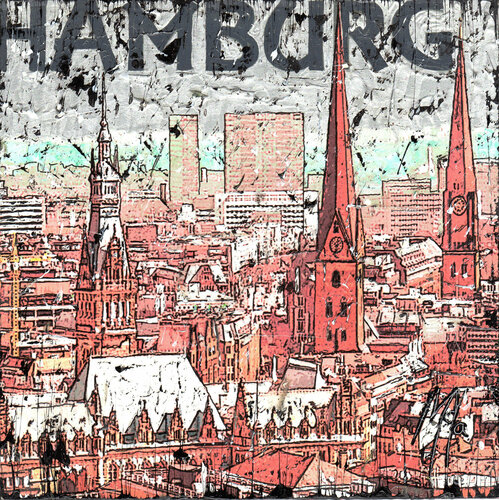 Hamburg 87 by Maya Mattes, Painting for Sale on Singulart