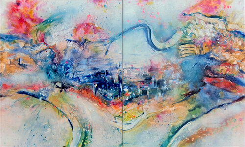 arrived I und II von Petra Heck, Malerei kaufen auf Singulart