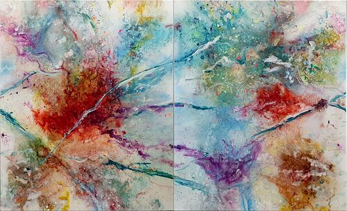 Peaceful coexistence van Petra Heck, Schilderij te koop op Singulart