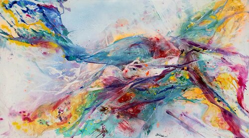 Flying away by Petra Heck, 油畫 for Sale on Singulart