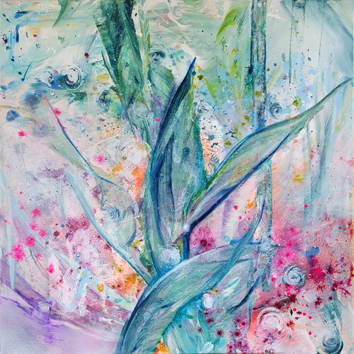 warm summer rain de Petra Heck, Pintura a la venta en Singulart