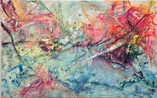 Garten Eden by Petra Heck, 油畫 for Sale on Singulart
