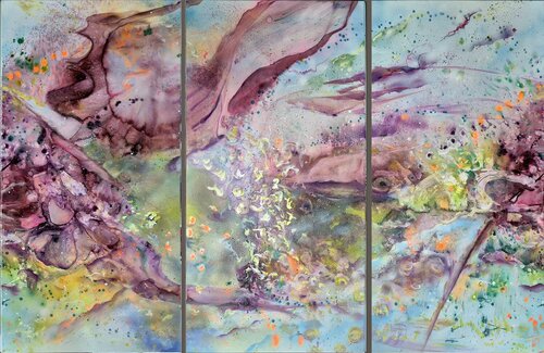 Rosige Aussichten di Petra Heck, Pittura in vendita su Singulart