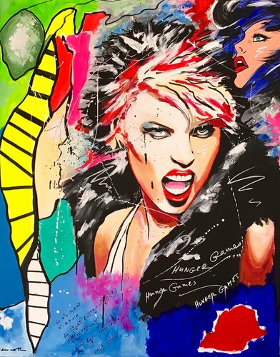 HUNGER GAMES van Jean-Louis Azencott, Schilderij te koop op Singulart