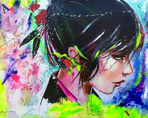 HUNGER GAMES II par Jean-Louis Azencott, Peinture en vente sur Singulart