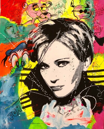 PATRICIA KAAS di Jean-Louis Azencott, Pittura in vendita su Singulart