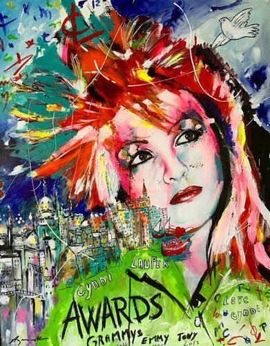 CYNDI LAUPER von Jean-Louis Azencott, Malerei kaufen auf Singulart
