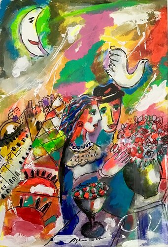 LA COLOMBE di Jean-Louis Azencott, Pittura in vendita su Singulart