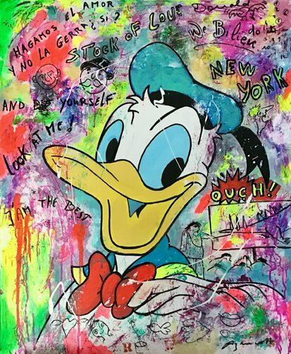 DONALD DUCK di Jean-Louis Azencott, Pittura in vendita su Singulart