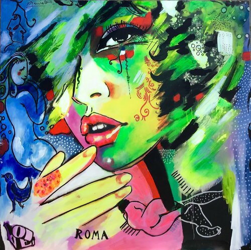 LOVE ROMA par Jean-Louis Azencott, Peinture en vente sur Singulart