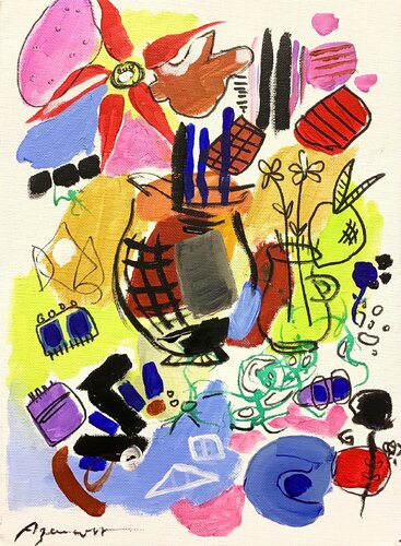 COMPOSITION par Jean-Louis Azencott, Peinture en vente sur Singulart